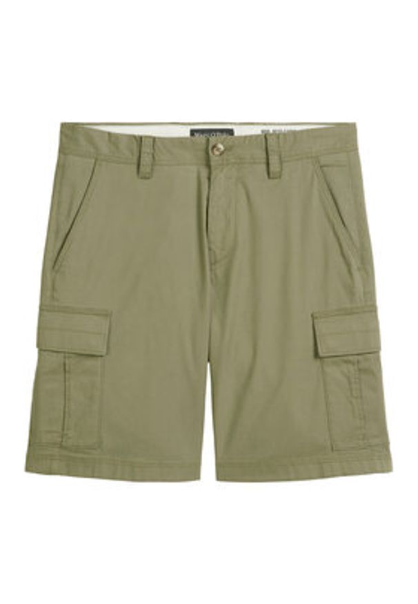 Marc O'Polo Szorty materiałowe 536 0111 15056 Zielony Regular Fit. Kolor: zielony. Materiał: bawełna