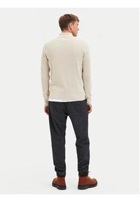 Selected Homme Sweter Rodney 16087985 Beżowy Regular Fit. Kolor: beżowy. Materiał: bawełna