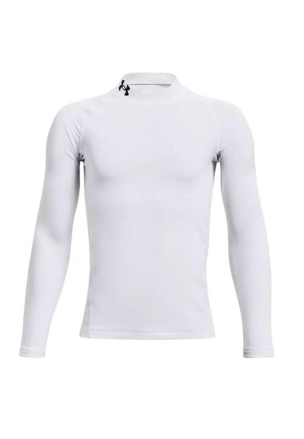 Bluza turystyczna dla dzieci Under Armour Rival Logo Full Zip Fleece. Kolor: biały. Materiał: poliester