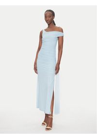 BARDOT Sukienka koktajlowa 59512DB Błękitny Slim Fit. Kolor: niebieski. Materiał: syntetyk. Styl: wizytowy