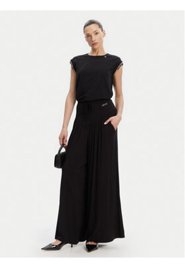 Liu Jo Bluzka WA5158 J5003 Czarny Regular Fit. Kolor: czarny. Materiał: bawełna