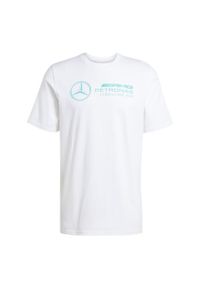 Adidas - Koszulka Mercedes - AMG Petronas Formula One Team DNA Graphic. Kolor: biały, wielokolorowy, niebieski