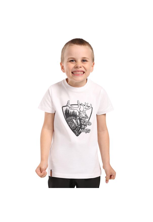 Koszulka dla dzieci Kilpi Salo. Kolor: biały. Sport: turystyka piesza