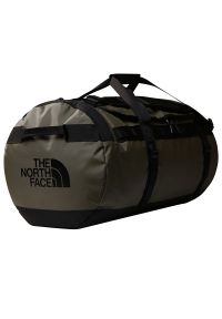 Torba The North Face Base Camp Duffel L - zielona. Kolor: zielony. Materiał: nylon. Wzór: paski. Sport: fitness