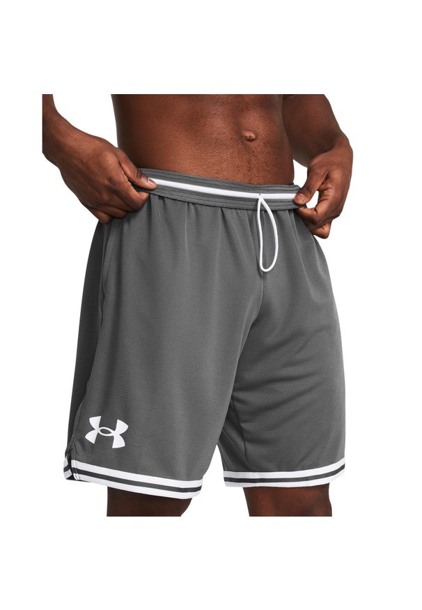 Szorty Under Armour Perimeter. Kolor: szary, biały, wielokolorowy. Sport: koszykówka