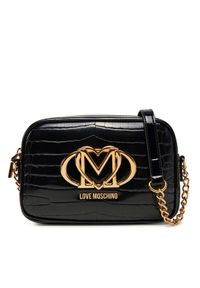 Love Moschino - LOVE MOSCHINO Torebka JC4044PP1MLE100A Czarny. Kolor: czarny. Materiał: skórzane