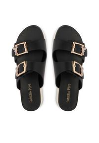 Patrizia Pepe Klapki PPJ389/31 Czarny. Kolor: czarny. Materiał: skóra #5
