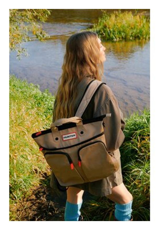 Hunter Plecak CEO-HTR-B-006-08 Beżowy. Kolor: beżowy. Materiał: materiał