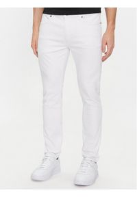 Hugo Jeansy Hugo 734 50509096 Biały Slim Fit. Kolor: biały #1