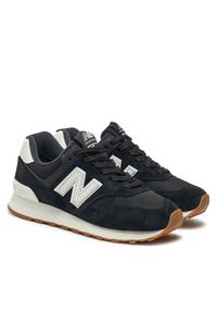 New Balance Sneakersy U574RAB Czarny. Kolor: czarny. Materiał: skóra. Model: New Balance 574