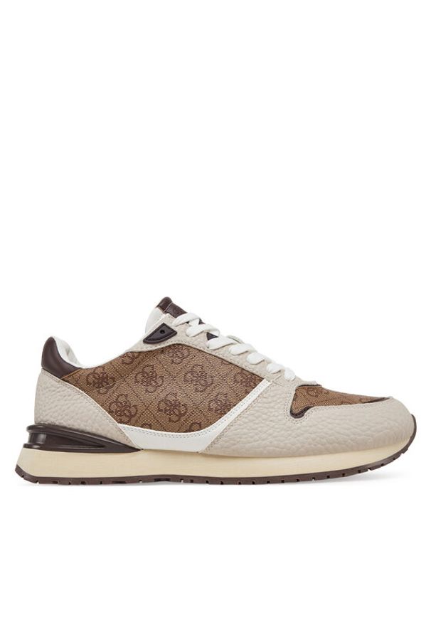 Guess Sneakersy FMJISL PEL12 Beżowy. Kolor: beżowy. Materiał: skóra