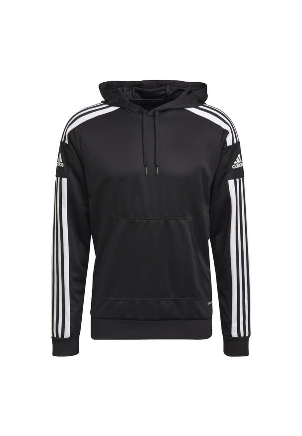Adidas - Squadra 21 Hoodie. Typ kołnierza: kaptur. Kolor: czarny, biały, wielokolorowy. Materiał: materiał. Sport: piłka nożna