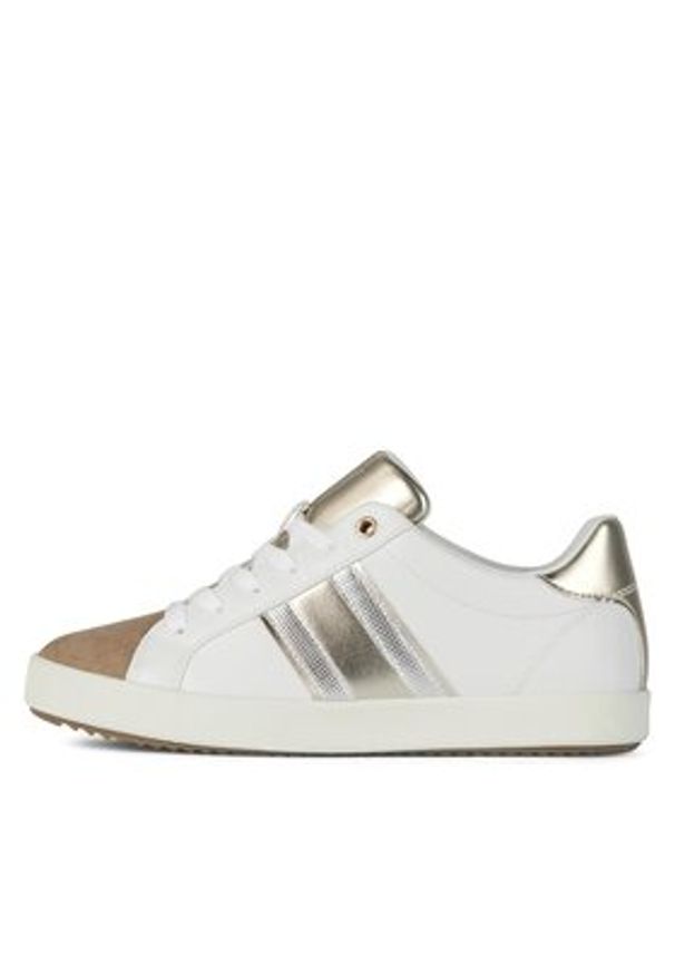 Geox Sneakersy D Blomiee D366HF 0BCBN C0813 Biały. Kolor: biały. Materiał: zamsz, skóra