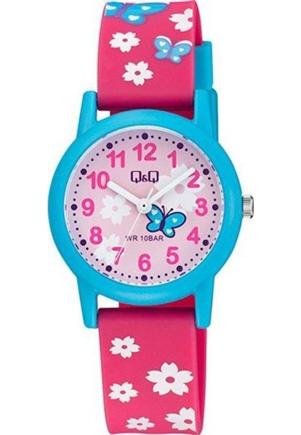QQ Zegarek dla dzieci QQ V23A-021V czerwony pasek. Kolor: czerwony
