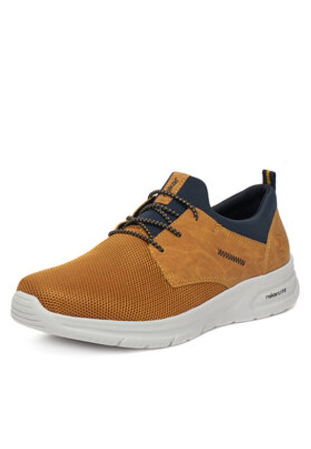 Rieker Sneakersy B7371-68 Miedziany. Kolor: brązowy. Materiał: materiał, syntetyk