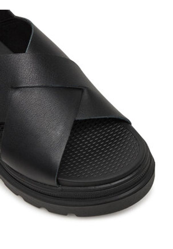 Palladium Sandały Pallacruise Crossed 94461-008-M Czarny. Kolor: czarny. Materiał: skóra, nubuk