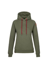 Bluza damska Kilpi SOHEY-W. Typ kołnierza: kaptur. Kolor: zielony. Materiał: bawełna #1