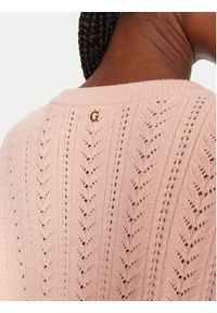 Guess Sweter W5YR56 Z2ZK2 Pomarańczowy Regular Fit. Kolor: pomarańczowy. Materiał: syntetyk #3