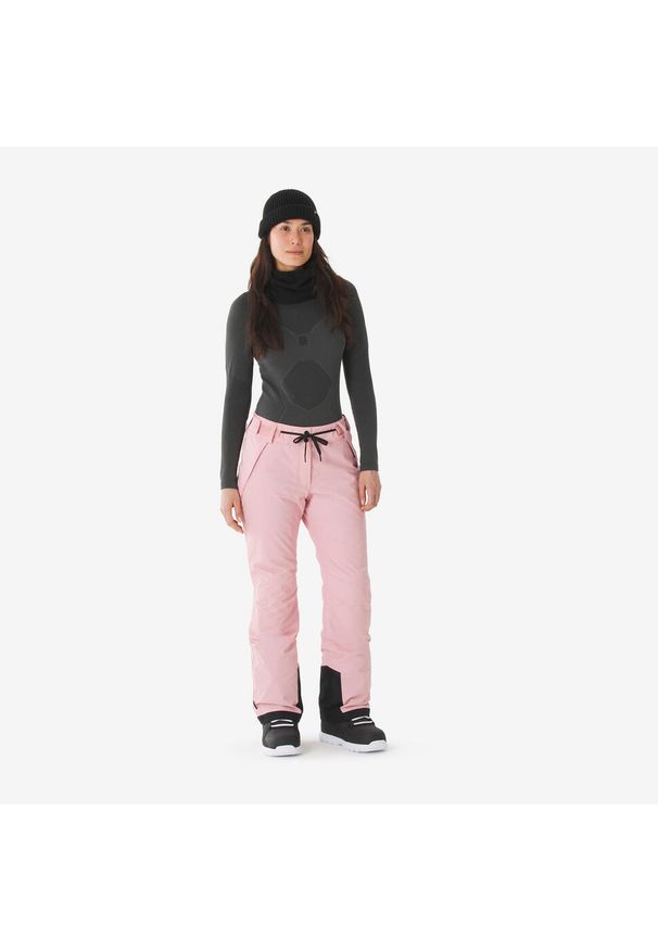 DREAMSCAPE - Spodnie narciarskie i snowboardowe damskie Quechua SNB 500. Kolor: różowy. Materiał: materiał. Sezon: zima. Sport: narciarstwo, snowboard