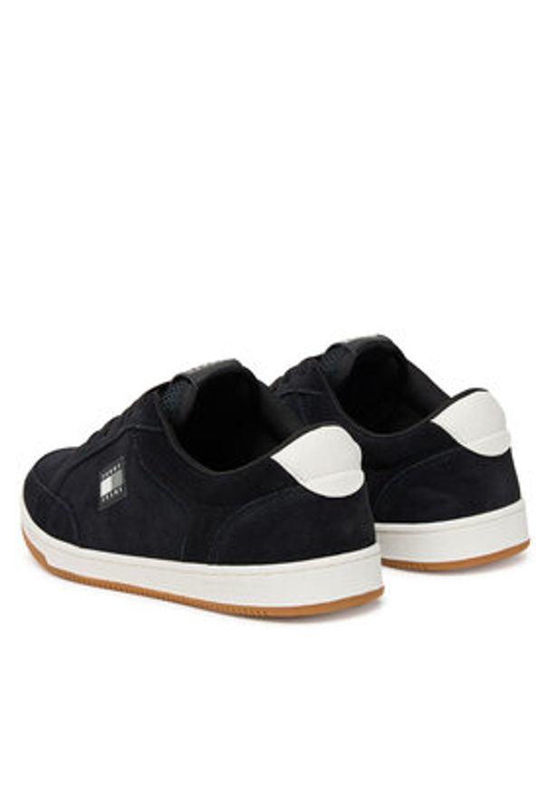 Tommy Jeans Sneakersy Tjm Cupsole Long Lace Skate EM0EM01602 Czarny. Kolor: czarny. Materiał: skóra, zamsz. Sport: skateboard