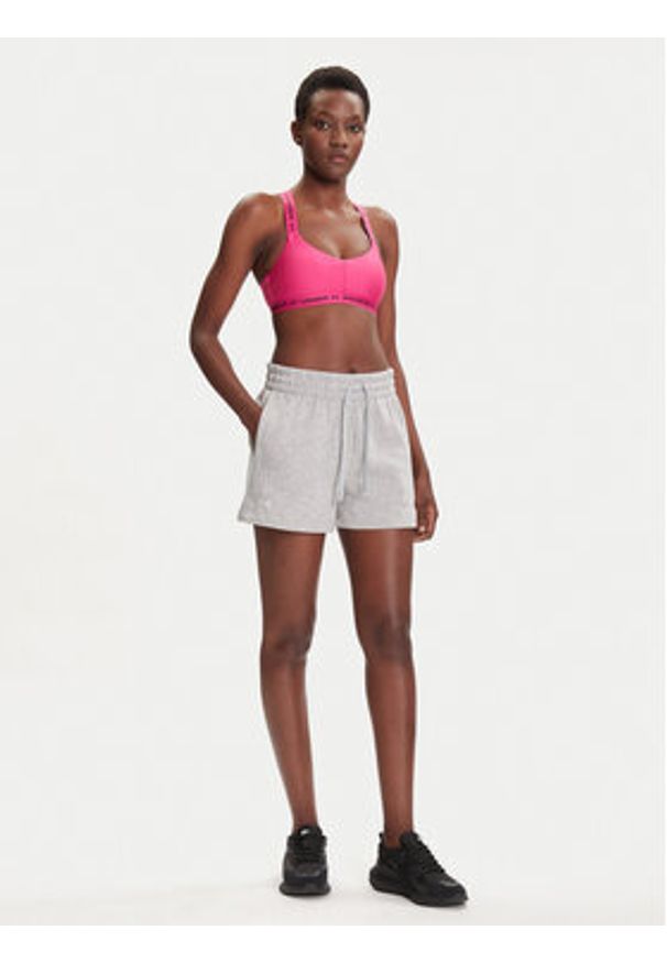 Under Armour Szorty sportowe Rival Fleece Short 1382723-011 Szary Loose Fit. Kolor: szary. Materiał: bawełna