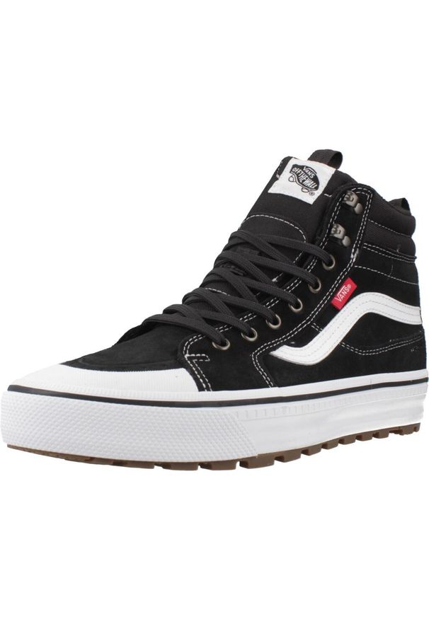 Vans - Buty VANS MTE SK8-HI WATERPROOF Czarny. Kolor: czarny. Materiał: tkanina, skóra. Model: Vans SK8. Sport: turystyka piesza
