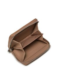 Calvin Klein Mały Portfel Damski K60K612188 Brązowy. Kolor: brązowy. Materiał: skóra #3