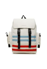 Tommy Jeans Plecak Tjm Street Flap Backpack AM0AM10884 Biały. Kolor: biały. Styl: street #1