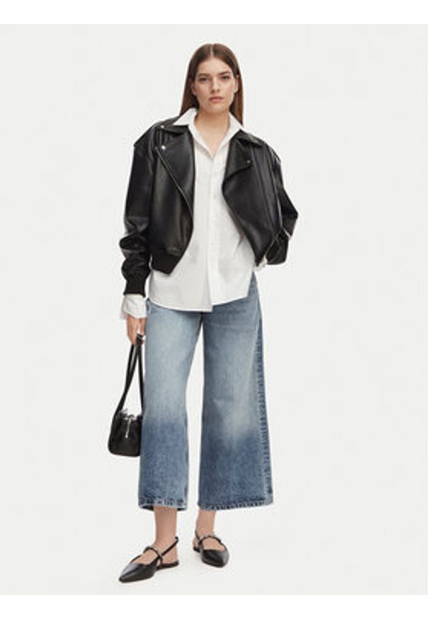 Hugo - HUGO Jeansy Geredith 1 50556985 Niebieski Wide Leg. Kolor: niebieski