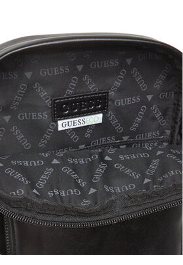 Guess Saszetka nerka HMBOCA P5326 Czarny. Kolor: czarny. Materiał: skóra