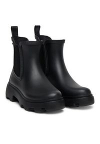 TOMMY HILFIGER - Tommy Hilfiger Kalosze Rubber Flag Cleated FW0FW08637 Czarny. Kolor: czarny. Materiał: guma #4