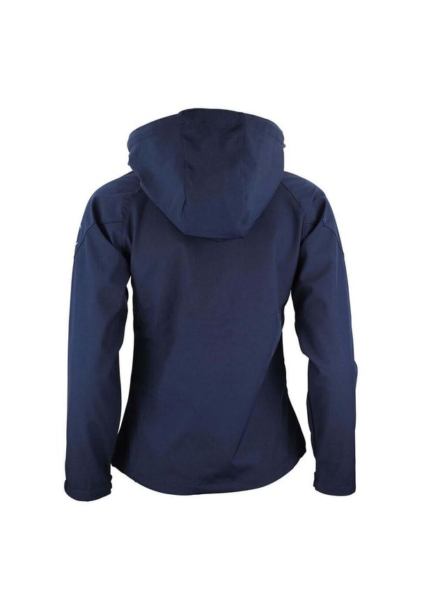 PEAK MOUNTAIN - Kurtka damska Peak Mountain Softshell Acelsiorunm. Typ kołnierza: kołnierzyk stójkowy. Kolor: niebieski. Materiał: softshell