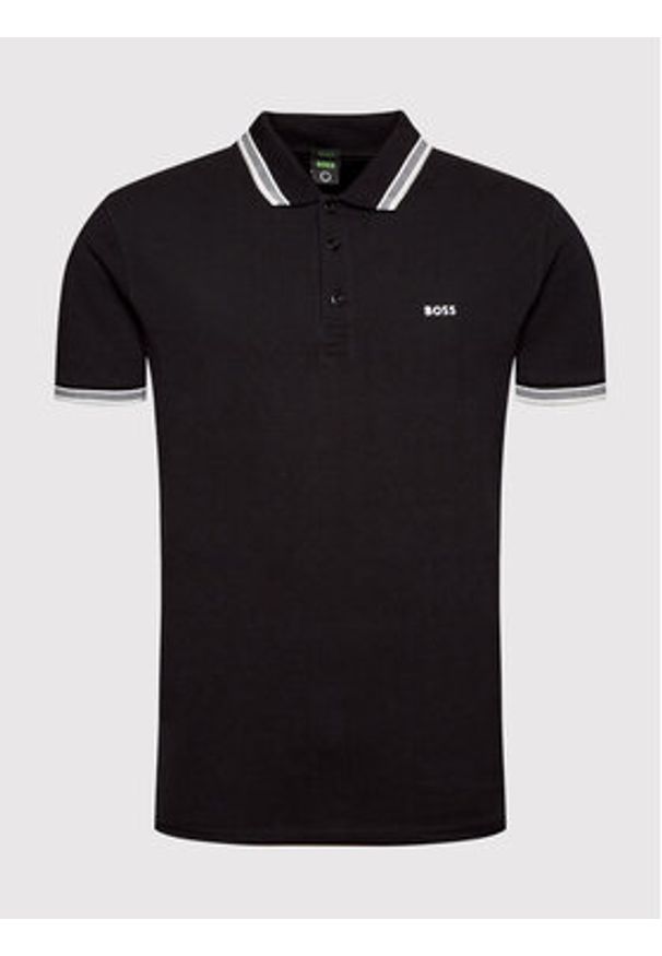 BOSS - Boss Polo Paddy 50469055 Czarny Regular Fit. Typ kołnierza: polo. Kolor: czarny. Materiał: bawełna