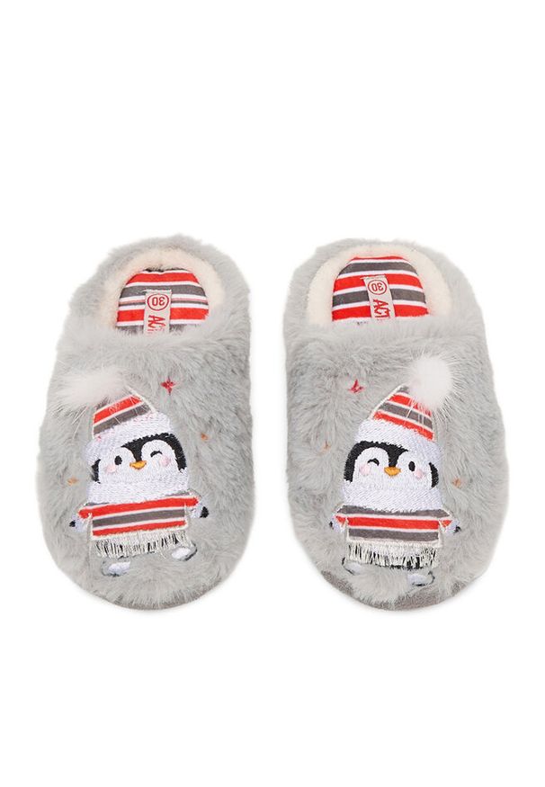 Kapcie Action Boy. Kolor: szary