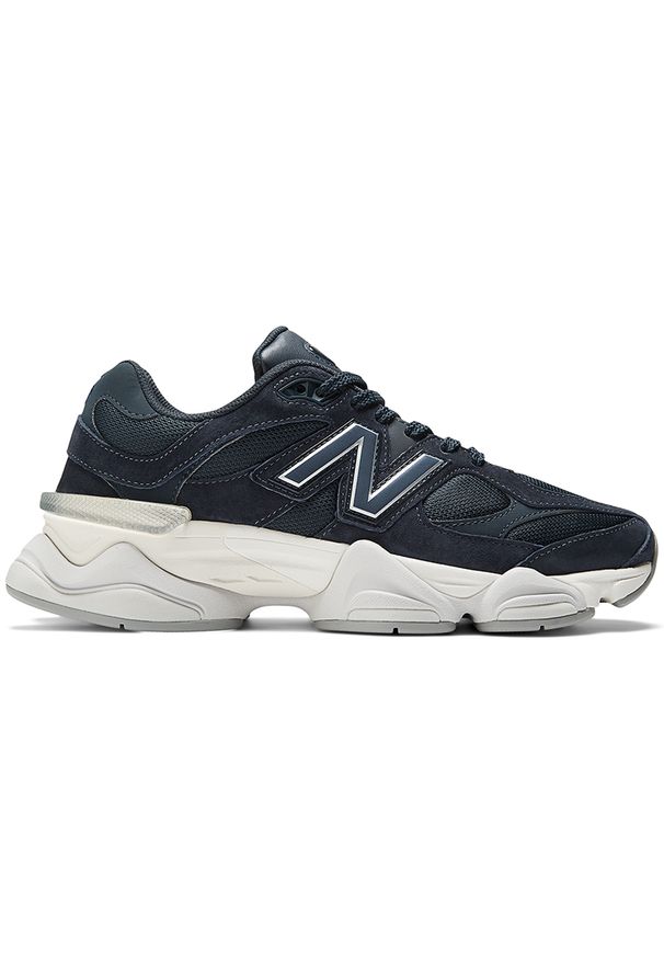 Buty unisex New Balance U9060NV – granatowe. Okazja: na co dzień. Kolor: niebieski. Materiał: skóra, materiał, guma. Szerokość cholewki: normalna