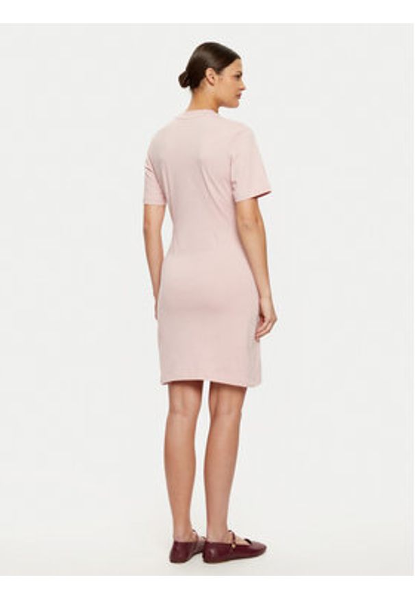 TOMMY HILFIGER - Tommy Hilfiger Sukienka codzienna WW0WW43830 Różowy Regular Fit. Okazja: na co dzień. Kolor: różowy. Materiał: bawełna. Typ sukienki: proste. Styl: casual