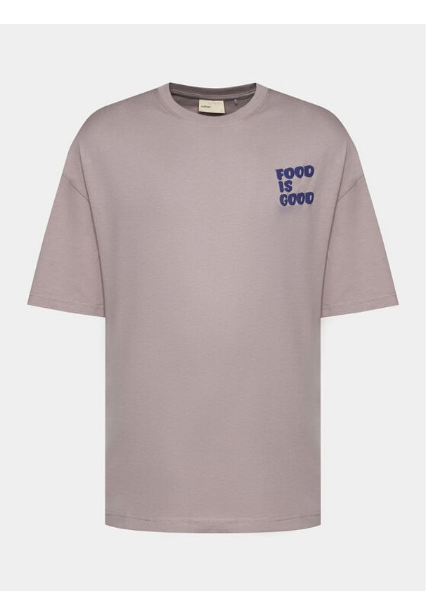 outhorn - Outhorn T-Shirt OTHAW23TTSHM0857 Fioletowy Regular Fit. Kolor: fioletowy. Materiał: bawełna