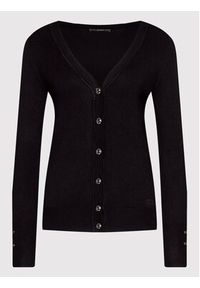 Guess Kardigan Zena W2YR33 Z2V62 Czarny Regular Fit. Kolor: czarny. Materiał: wiskoza