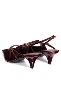 Gino Rossi Czółenka RAFA-116131 Bordowy. Kolor: czerwony. Materiał: lakier, skóra #6