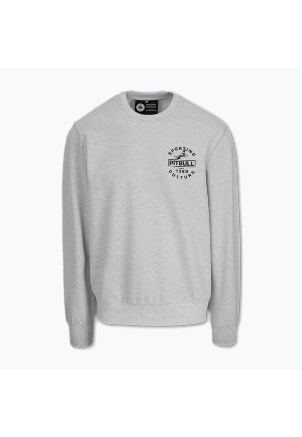 PITBULL - Bluza męska Pitbull Physical Culture Crewneck Sweatshirt. Kolor: szary. Sport: fitness