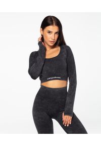 Top bezszwowy z długim rękawem sportowy dla kobiet Carpatree Yasmine. Kolor: czarny. Długość rękawa: długi rękaw. Długość: długie. Sport: fitness
