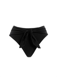 AGUA BENDITA - Czarny dół od bikini Isabella. Stan: podwyższony. Kolor: czarny. Materiał: materiał