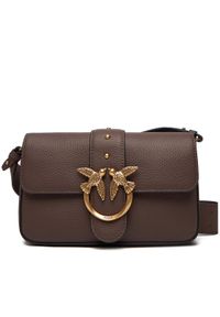Pinko - PINKO Torebka Love One Mini Slouchy Fl Al 25-26 104340 A2OX Bordowy. Kolor: czerwony. Materiał: skórzane
