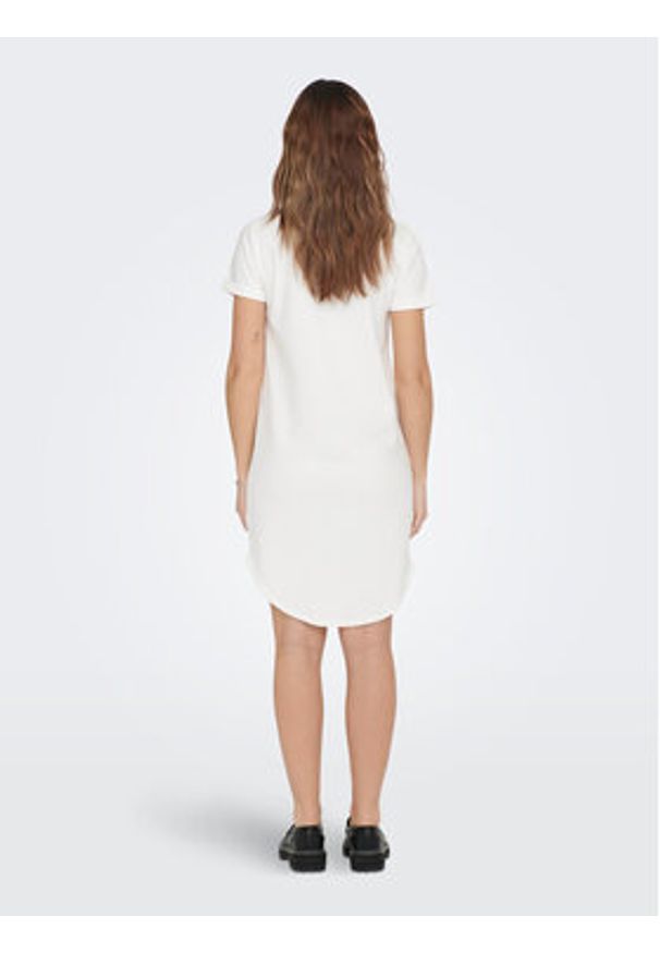 JDY Sukienka codzienna Ivy 15174793 Biały Regular Fit. Okazja: na co dzień. Kolor: biały. Materiał: syntetyk. Typ sukienki: proste. Styl: casual