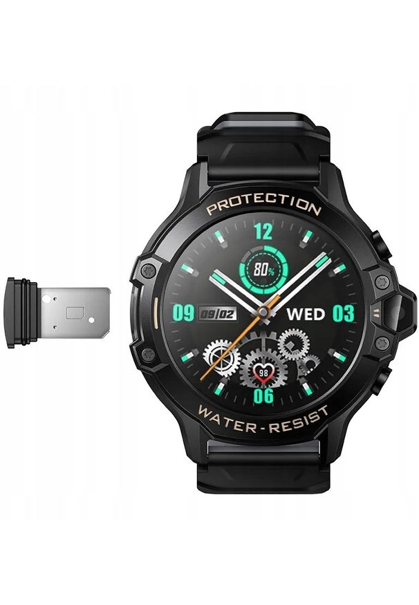 Hoco Smartwatch dla dzieci Hoco 1,28" 4G GPS z funkcją rozmowy Y107 czarny. Rodzaj zegarka: smartwatch. Kolor: czarny