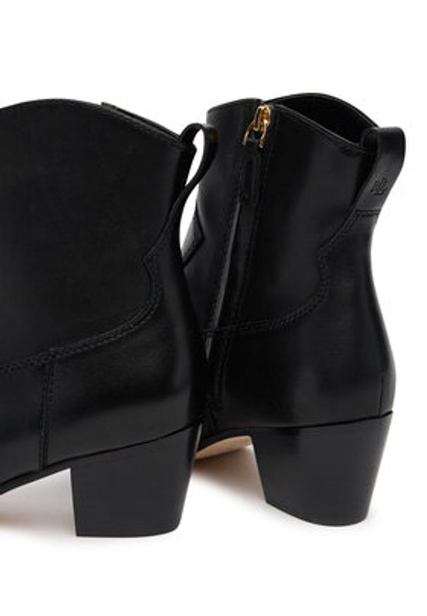 Lauren Ralph Lauren - LAUREN RALPH LAUREN Botki 802967822001 Czarny. Kolor: czarny. Materiał: skóra