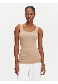 BOSS Top C_Ematite 50504245 Szary Slim Fit. Kolor: szary. Materiał: bawełna