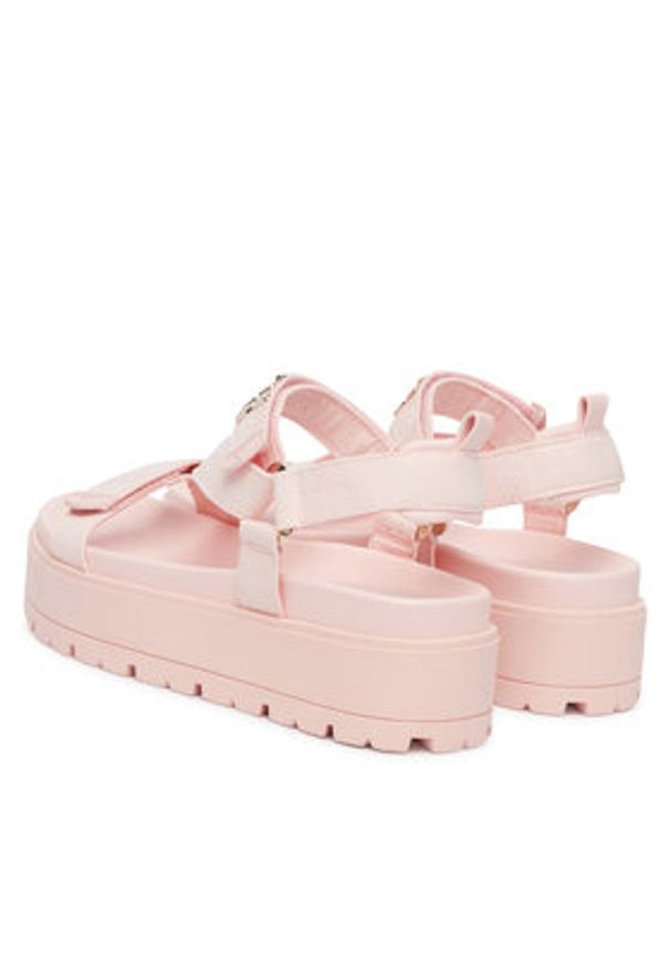 Guess Sandały FLJFTT DEN03 Różowy jasny. Kolor: różowy. Materiał: materiał