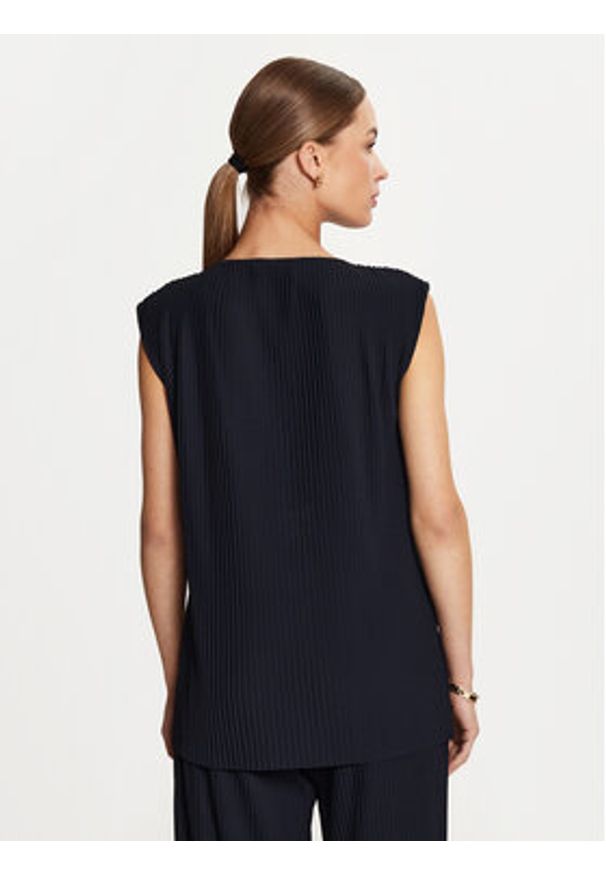 Max Mara Leisure Bluzka Cambusa 24269460 Granatowy Regular Fit. Kolor: niebieski. Materiał: syntetyk