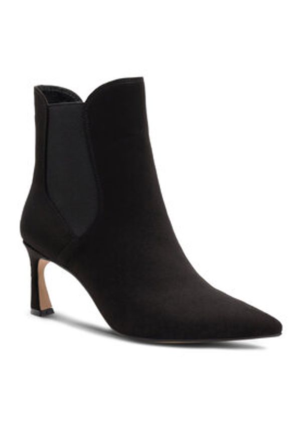 Nine West Botki LATEEF JF2147-1 Czarny. Kolor: czarny. Materiał: materiał